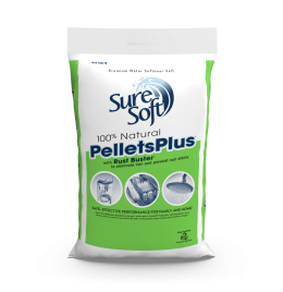 SureSoft PelletsPlus with Rust Buster Water Softener Salt [40Ib]