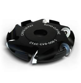 Roto-Clip 6 Slot Round Carbide Disc 4.5" Black/Silver