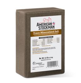 American Stockman Trace Mineral Salt Brick [4 lb]