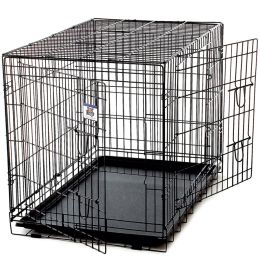 Double Door Pet Wire Crate 154758 (Black) [xl]