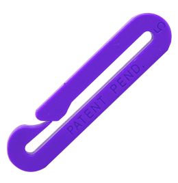 Ear Tag Clip [Purple] (50 Count)