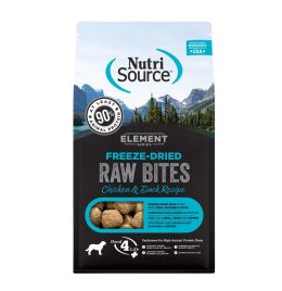 NutriSource Element Series Chicken & Duck Freeze Dried Raw Bites Dog Treats [2.5oz]