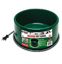 Plastic Heated Pet Bowl [6 Quart] (Green)