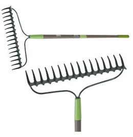 16-Tine Double Play Bow Rake w/Fiberglass Handle