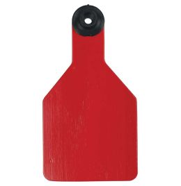 Ritchey 72440704305 Blank Medium Ear Tag [Red/White] (25 ct)