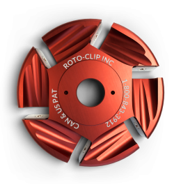Roto-Clip 6 Slot Flat Carbide Disc 4.5" [Dark Burgundy]