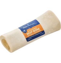 Barkworthies Bully Stuffed Shin Bone Dog Chew [Large]