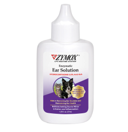 Zymox Dog and Cat Enzymatic Ear Solution with .5% Hydrocortisone [1.25oz]